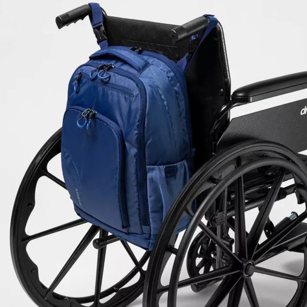 Adaptive 17 in Backpack – Navy – Embark, Wheelchair Compatible or Standard Carry